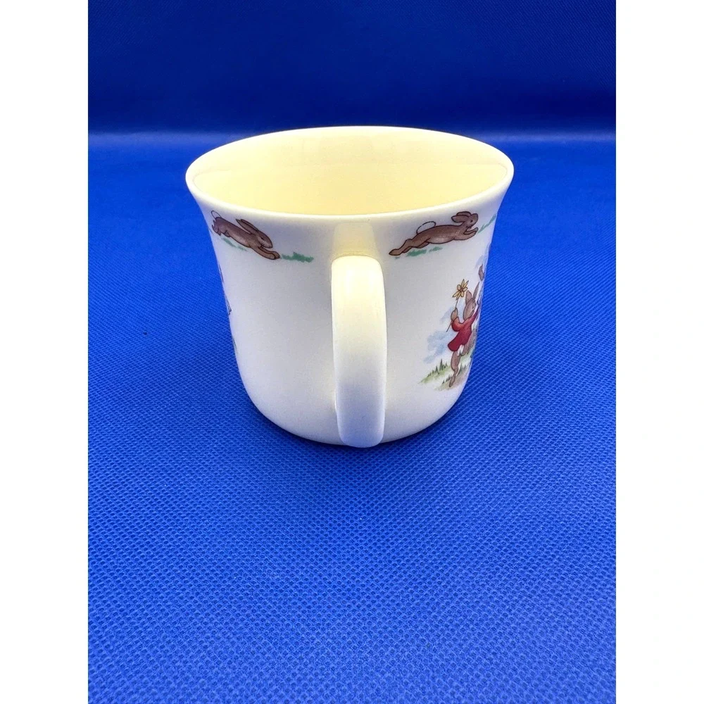 Royal Doulton Bunnykins Baby Toddler Porcelain Bowl + 2 Handle Cup Feeding Set‎